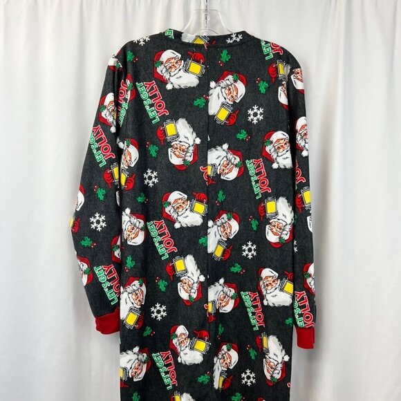 Onesies Brand Unisex Zip Up Christmas Pajama Onesie Long Sleeve Multicolor S/M - Picture 7 of 9